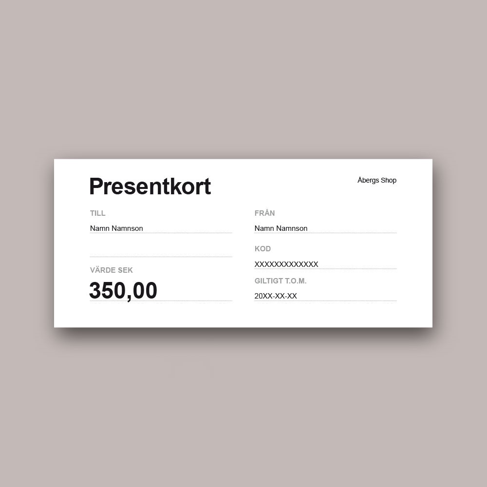 Presentkort
