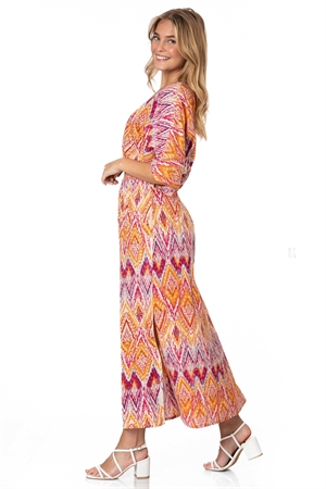 IBIZZA DRESS FUCHSIA/MADARINE/AQUA - 2