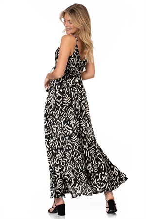 JOLINE DRESS SAND/BLACK/GOLD - 2