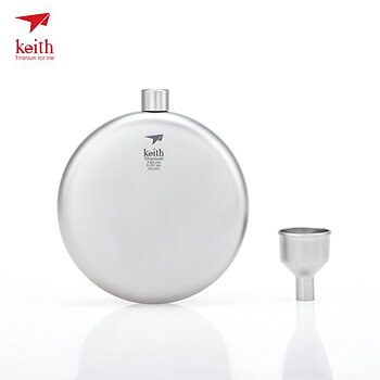 Keith Titanium Round Flask 130ml Ti9303