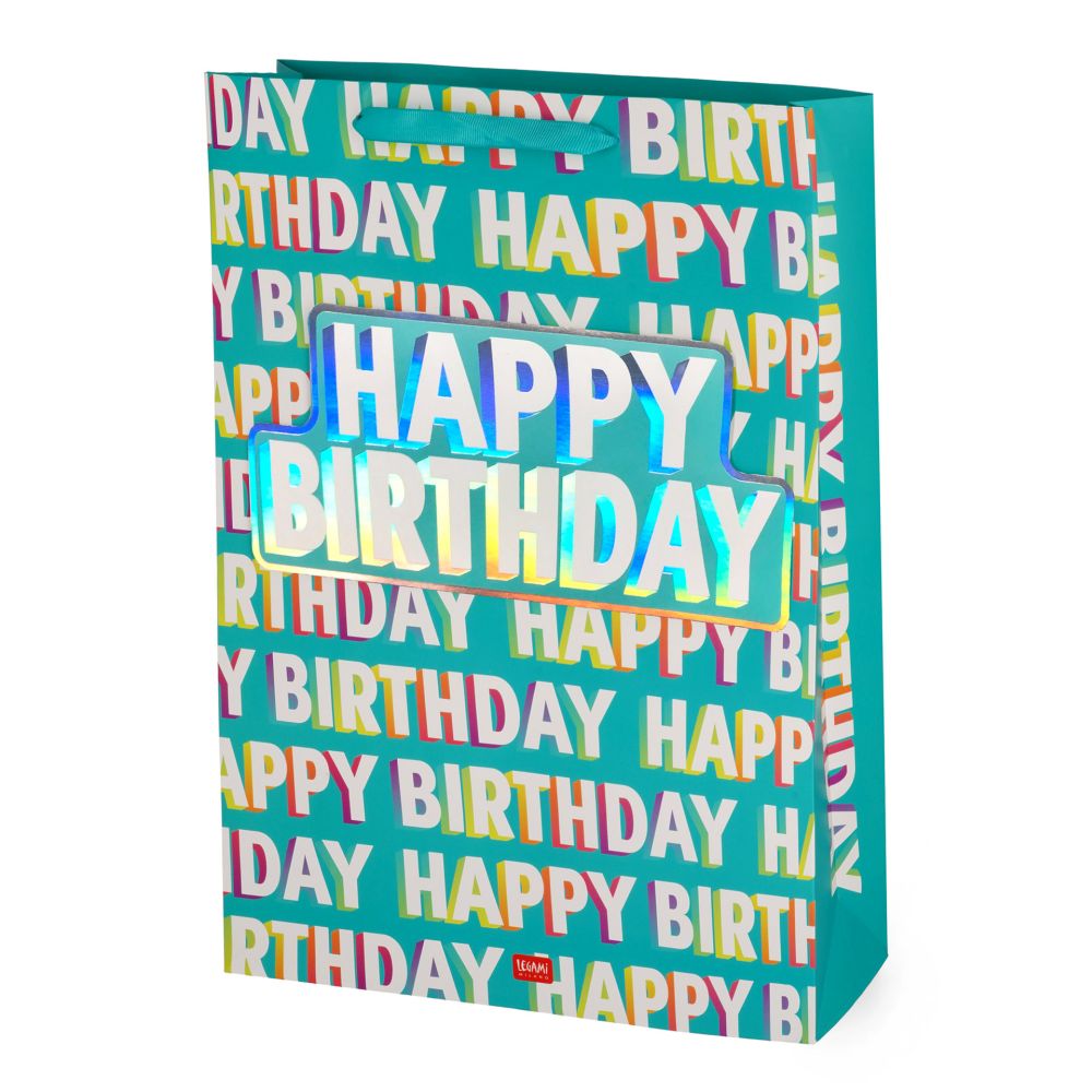 Presentpåse X-Large, Happy Birthday (GB0651)