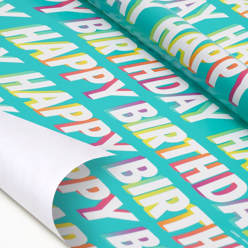 Presentpapper - Happy Birthday - 2