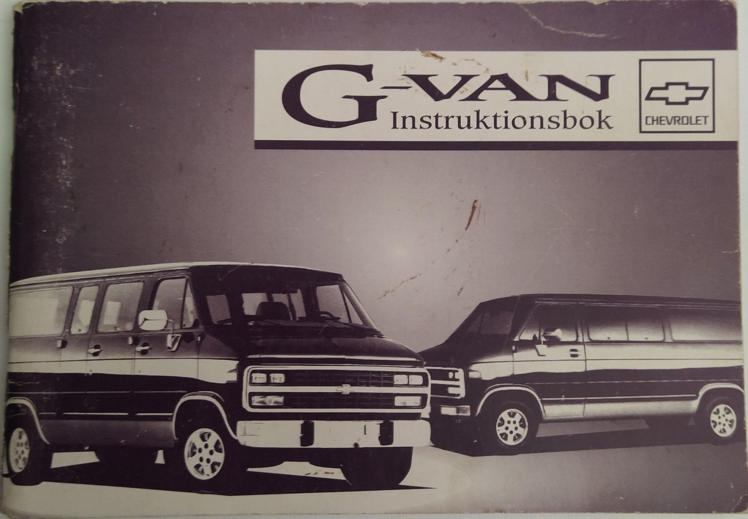 1994 Chevrolet G-Van Instruktionsbok svensk