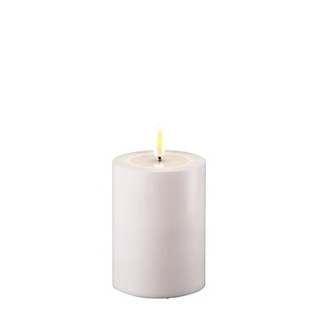 LED-Blockljus Vit 7,5x10cm Uteljus