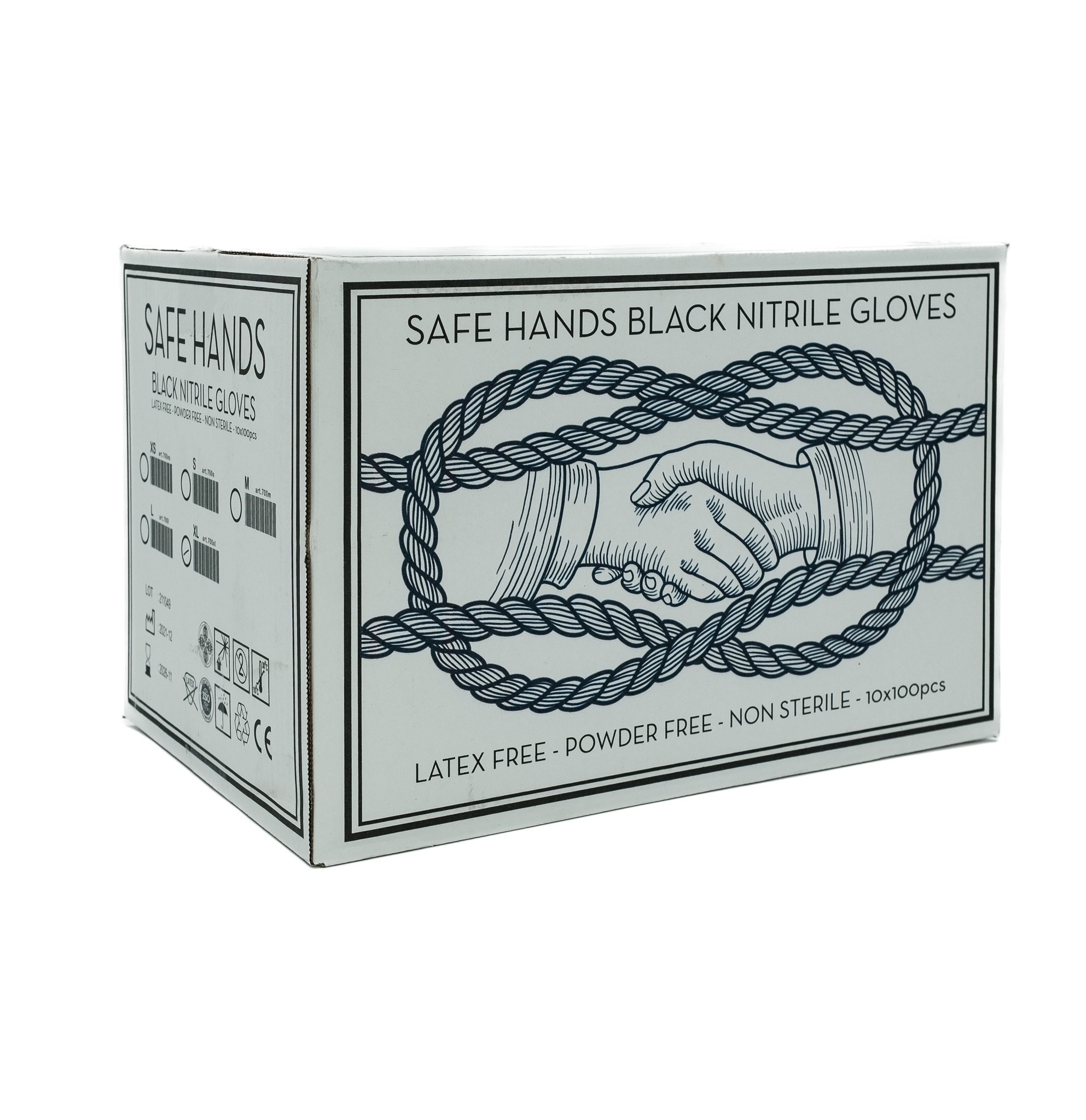 Safe Hands Nitrilhandskar Large box -15%