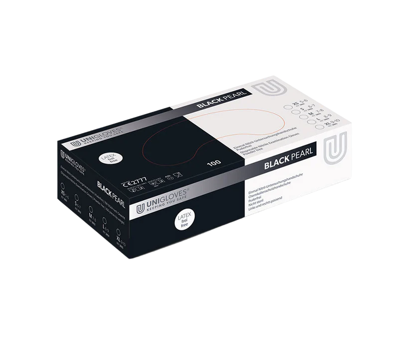 Safe Hands Svarta Nitrilhandskar Xsmall box -15%