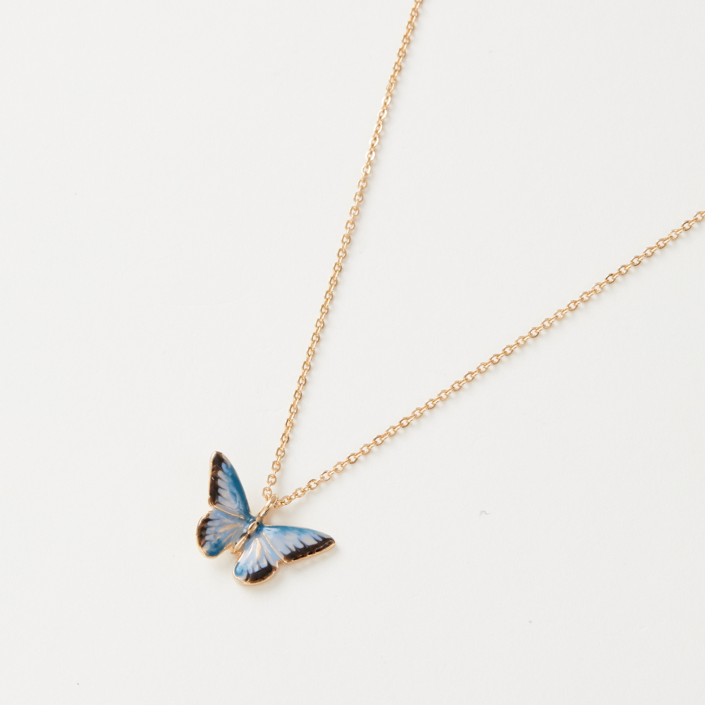 Fable Blue Butterfly halsband