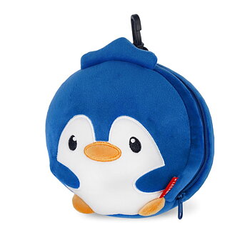My travel buddy, reskudde med sovmask - Penguin