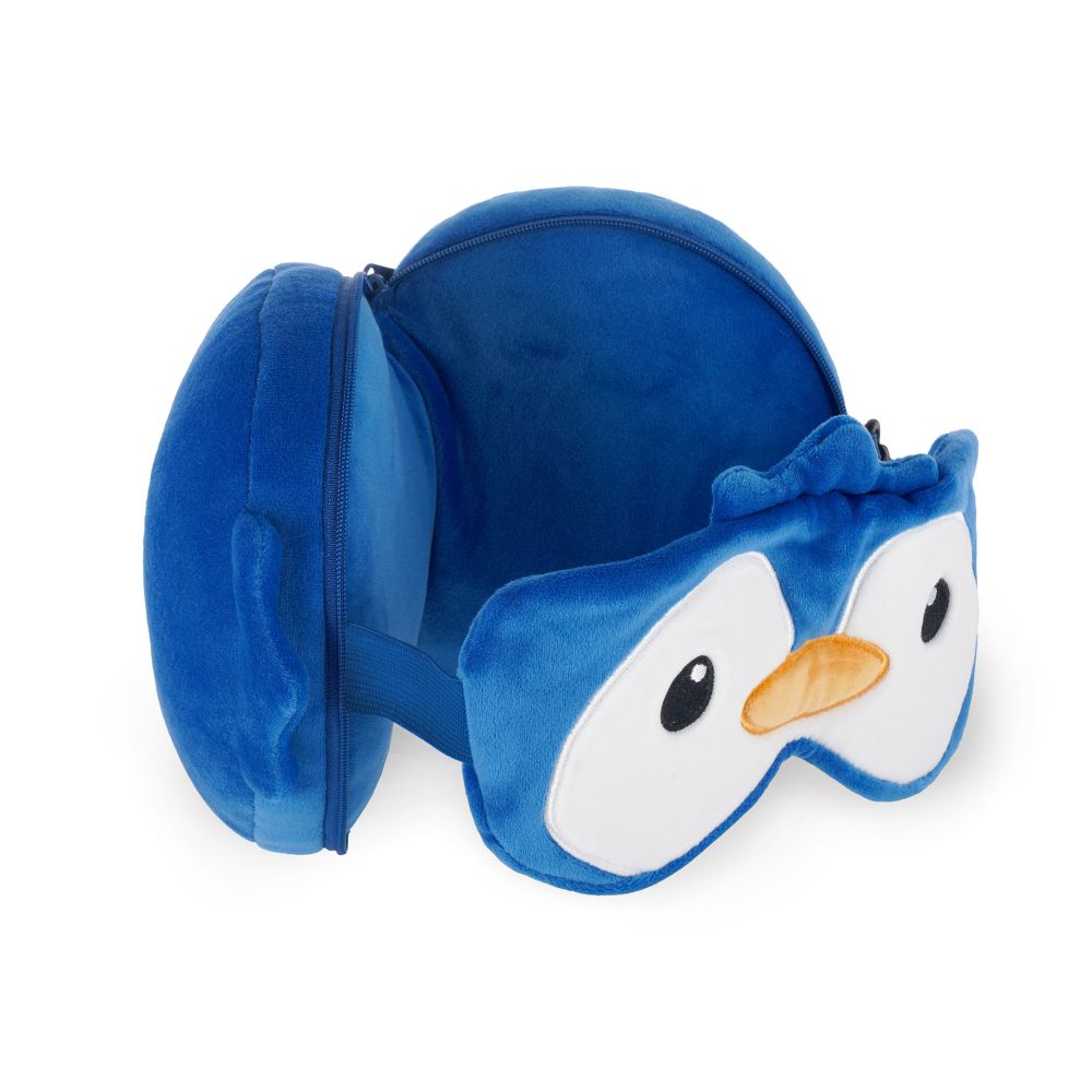 My travel buddy, rejsepude med sovemaske - Penguin