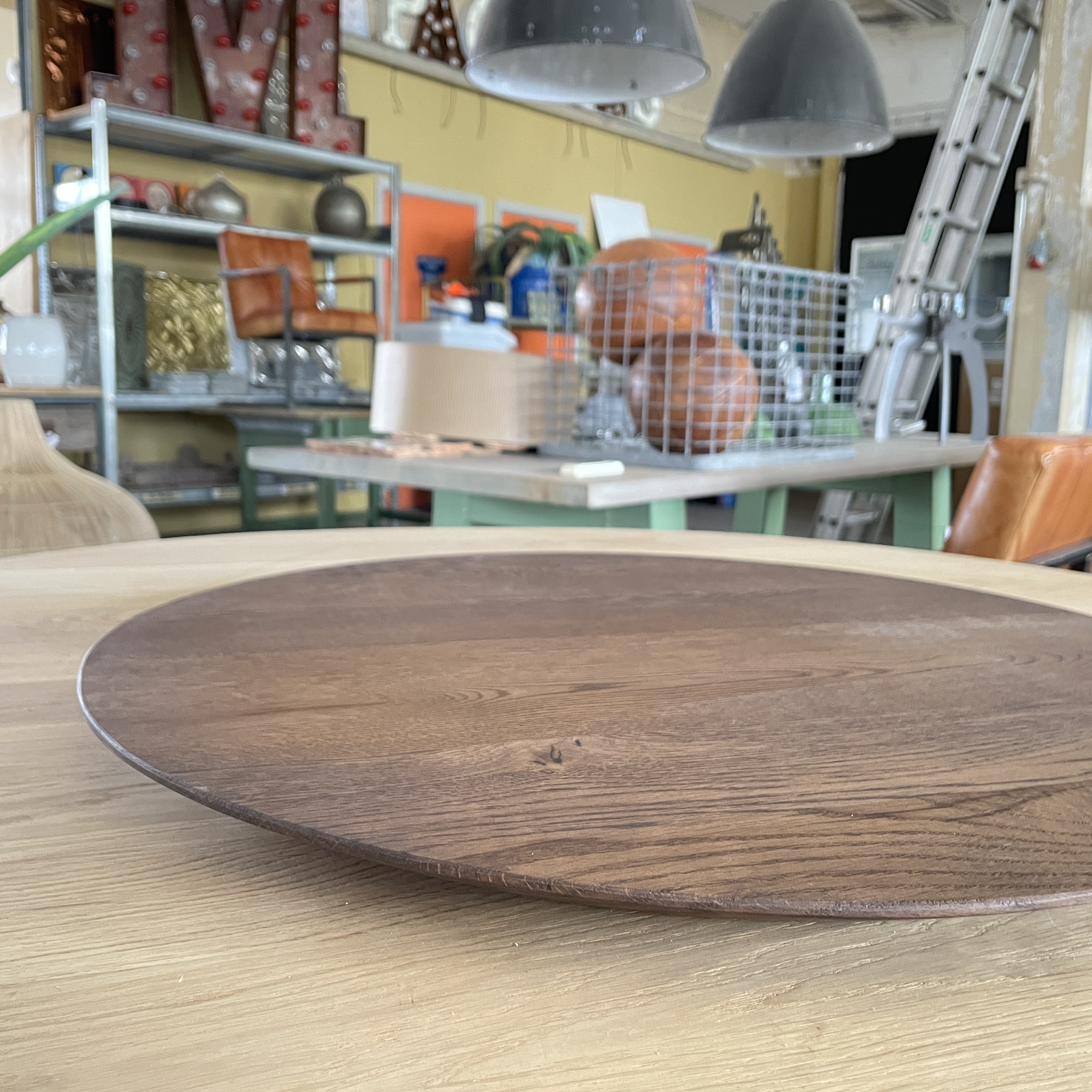 TABLE TOP ROUND & BEVELED Ø 60-80 CM  - OAK - 6