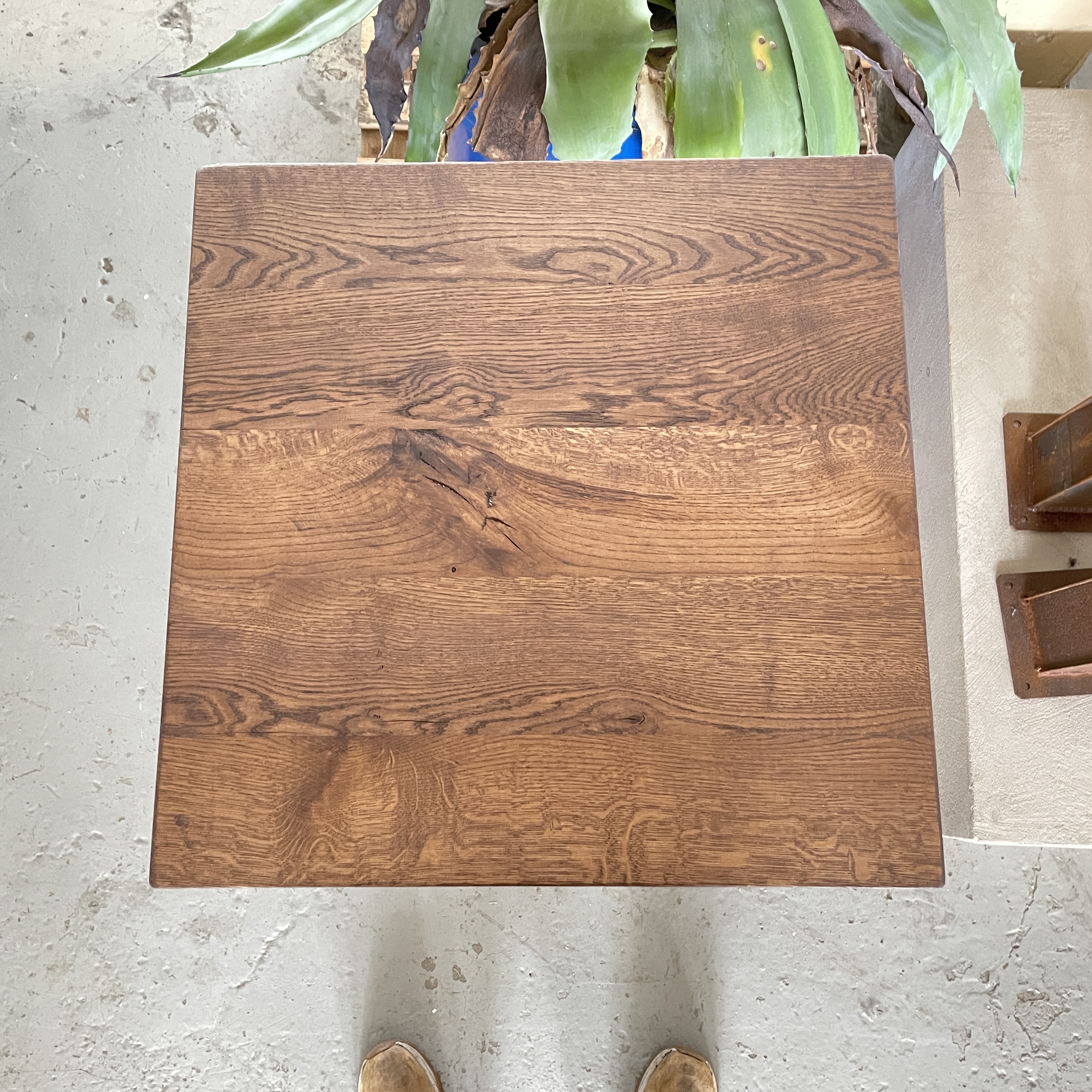 TABLE TOP SQUAIRE   Ø 60-80 CM  - OAK - 4