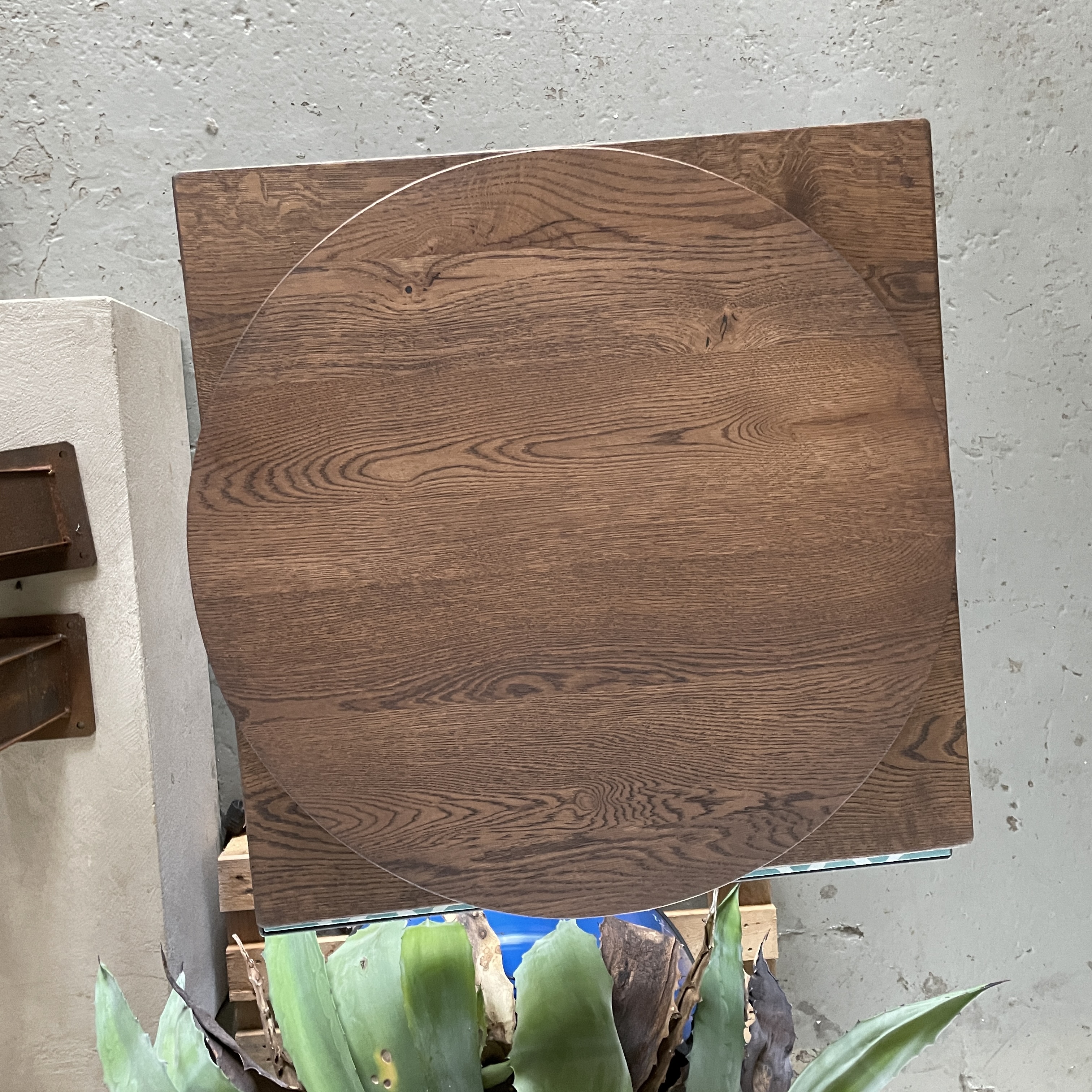 TABLE TOP SQUAIRE   Ø 60-80 CM  - OAK - 2