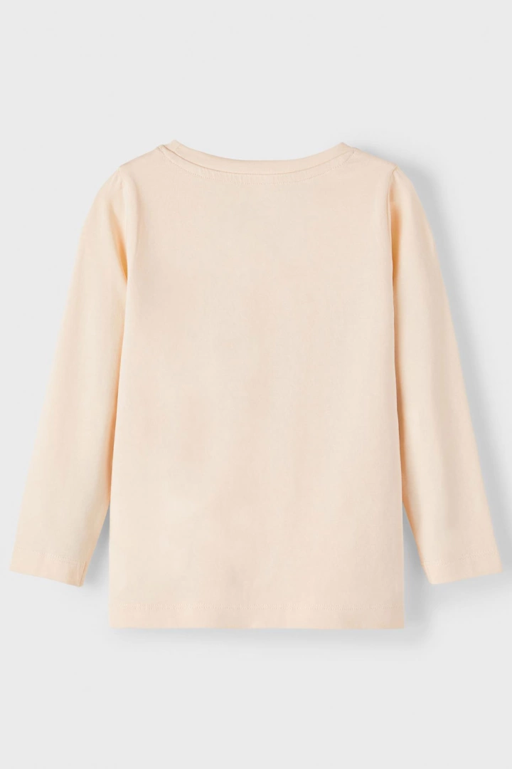 Name it Mini Top med Blomma Peach, Storlek 104 - 2