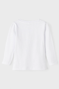 Name it Mini Top med Blomma Vit, Storlek 104