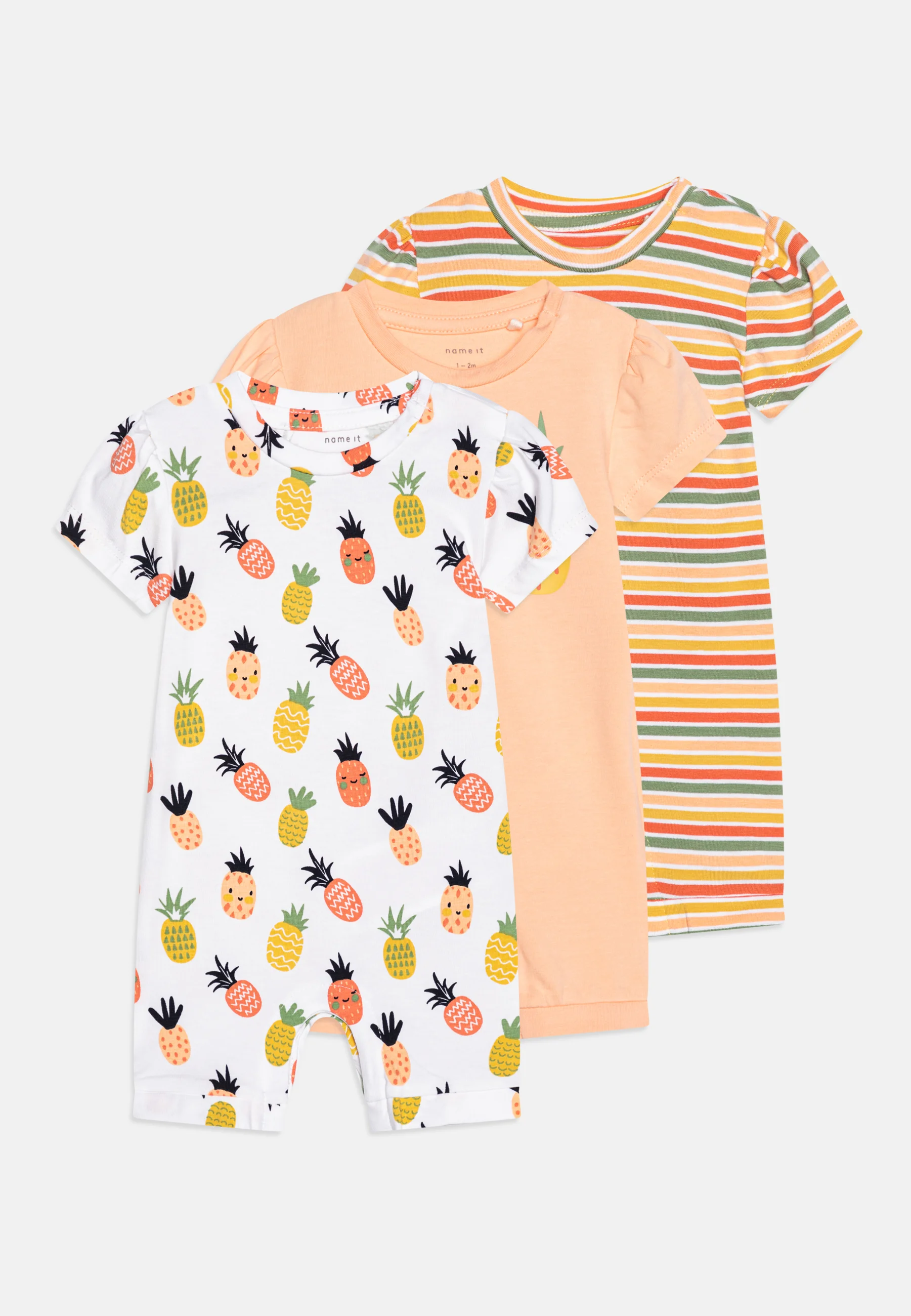 Name it Baby Shortsdress Persika Ananas, Storlek 68 - 2