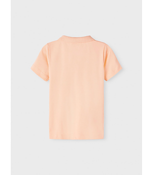 Name it Mini Piké T-shirt, Peach Storlek 98