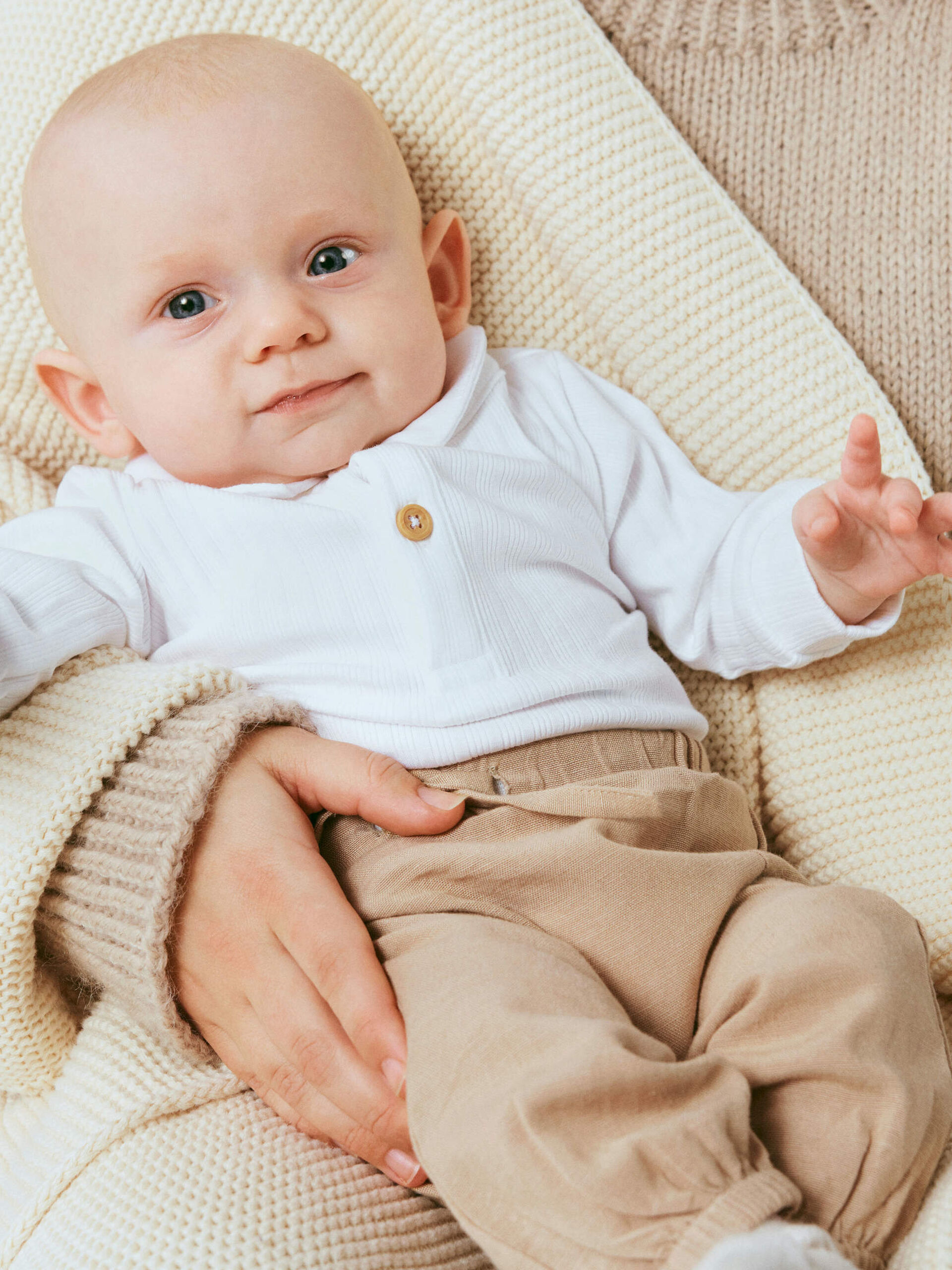 Name it Baby Piké Body, Vit, Storlek 74 - 3