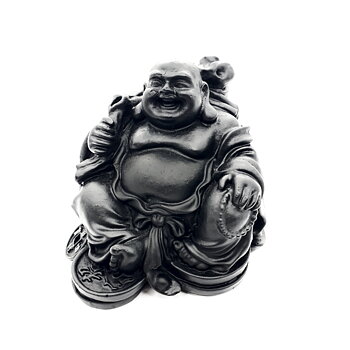 Glad Pengar Buddha i Svart
