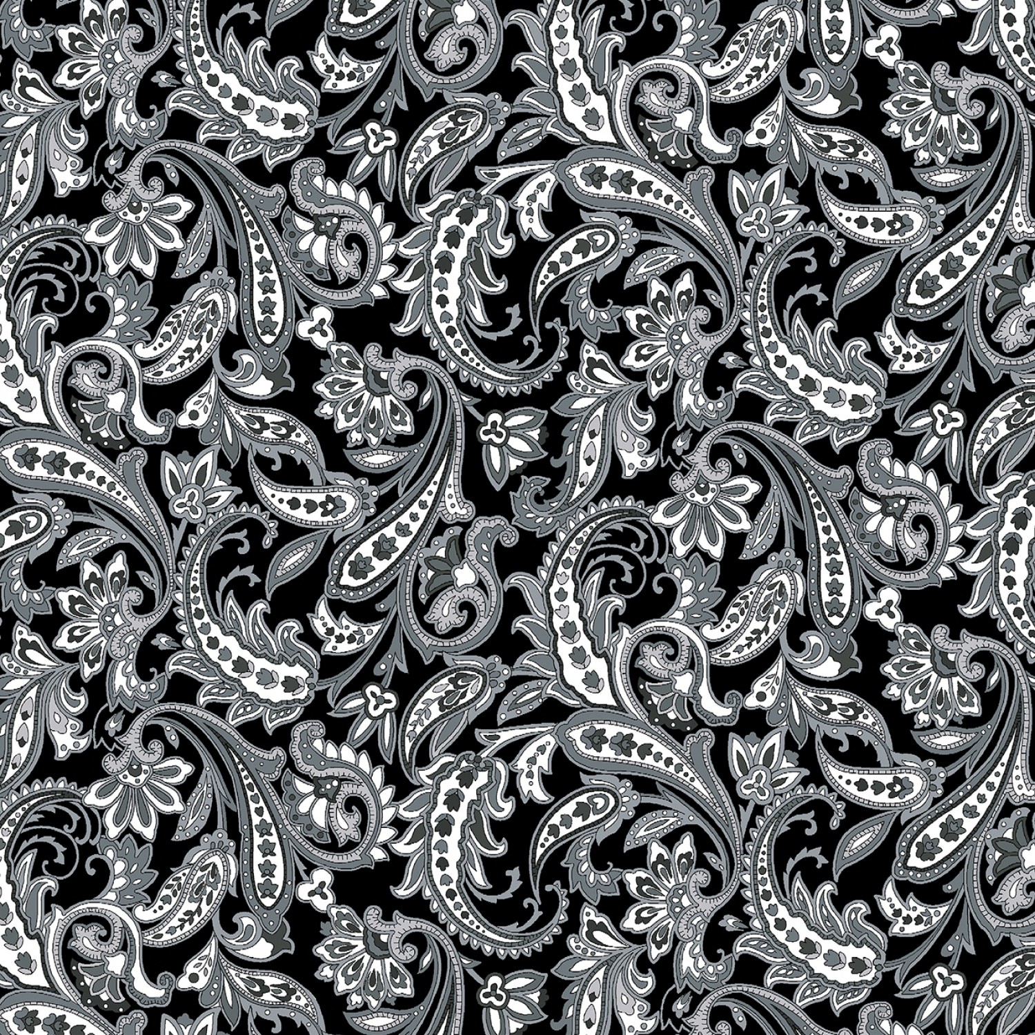 Porch Swing - Charcoal Bandana Rama - Paisley