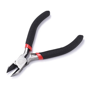 Enkel avbitartång med mossgummigrep, 11 cm