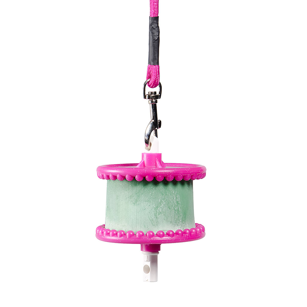 Likit Lickstone Holder Cheval avec corde - Glitter Pink