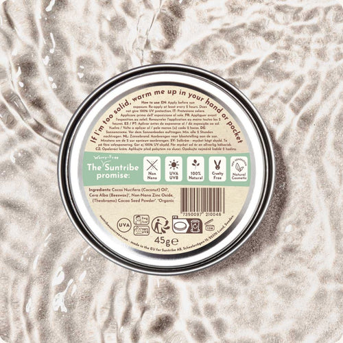 Suntribe Organic Mineral Zinc Sunscreen SPF 50 Cocoa Tint (45 g) - 6