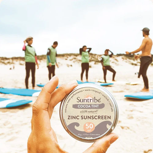 Suntribe Organic Mineral Zinc Sunscreen SPF 50 Cocoa Tint (45 g) - 4