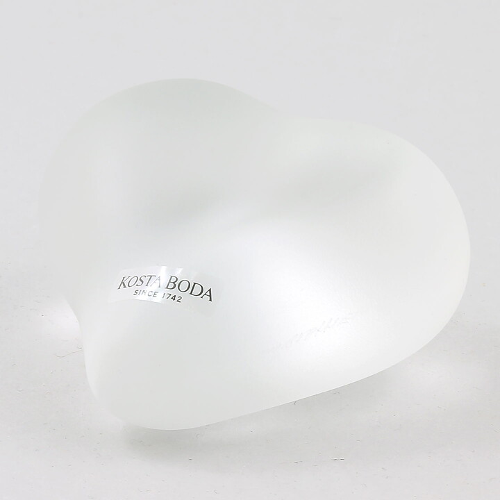 Bertil Vallien (Heartbeat 2001) Clear Glass Sculpture 8 cm <with Box> 