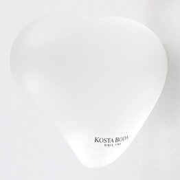 Bertil Vallien (Heartbeat 2001) Clear Glass Sculpture 8 cm <with Box> 