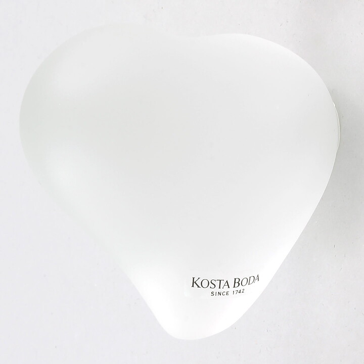 Bertil Vallien (Heartbeat 2001) Clear Glass Sculpture 8 cm <with Box> 
