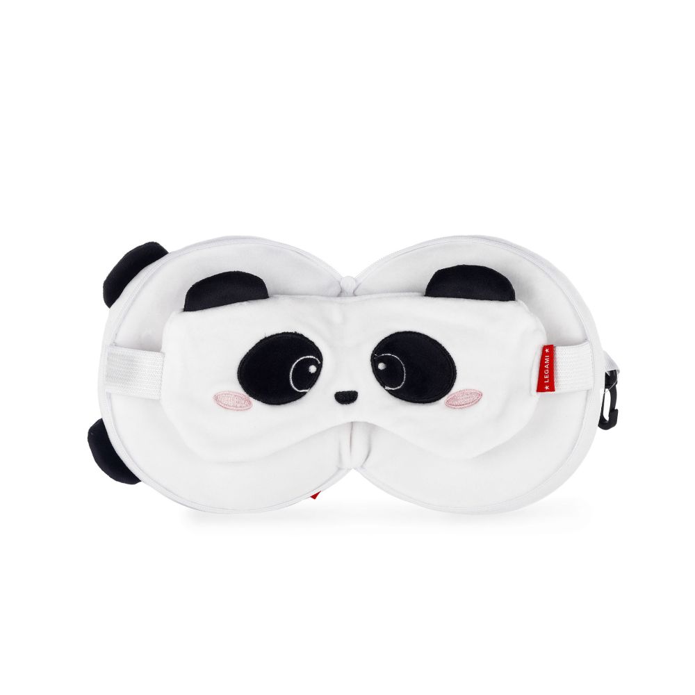 My travel buddy, reskudde med sovmask - Panda - 4