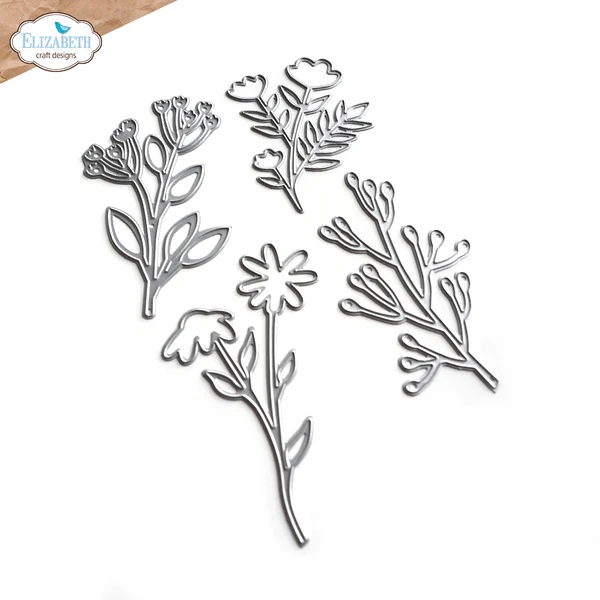 Elizabeth - Dies -Stemmed Flowers - 2
