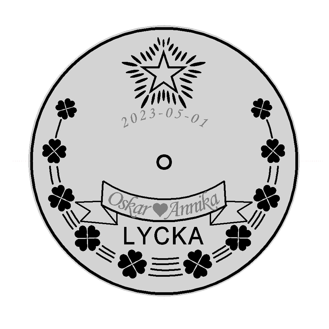 Flaggstång Lyckopenningen Mässing Skultuna 47cm - 11