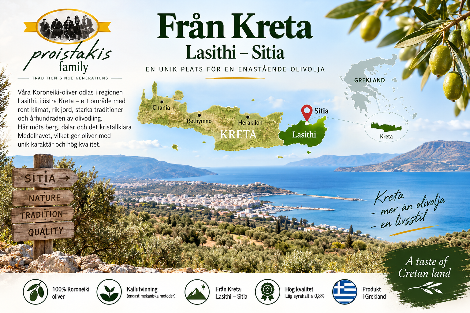 Proistakis Family Cretan Extra Virgin Olivolja 5L – Koroneiki - 2