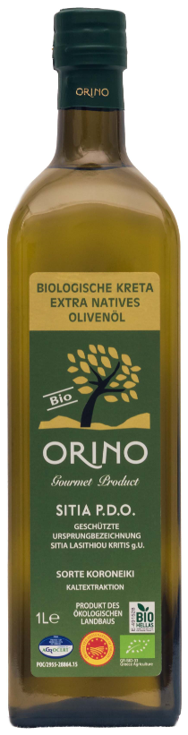 Olive oil, extra virgin olive oil ORINO ORGANIC 1L