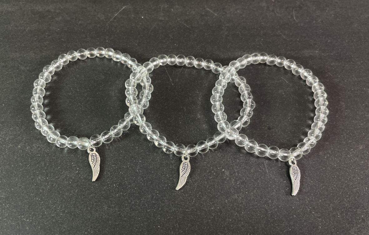 Bergkristall armband vinge
