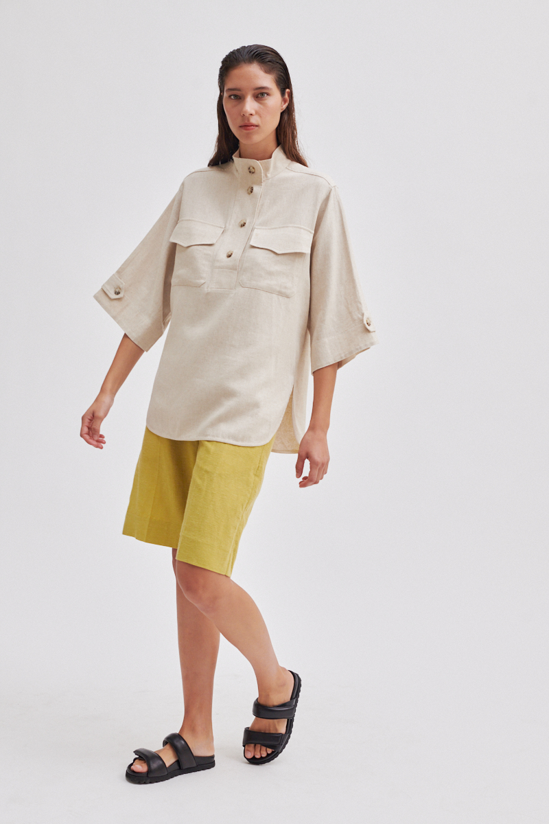 Second Female Estivo Blouse, Dark Chalk - 3