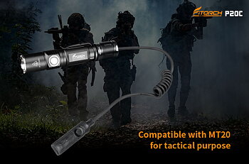 Taktisk lampa / Eftersökslampa P20C, Fitorch