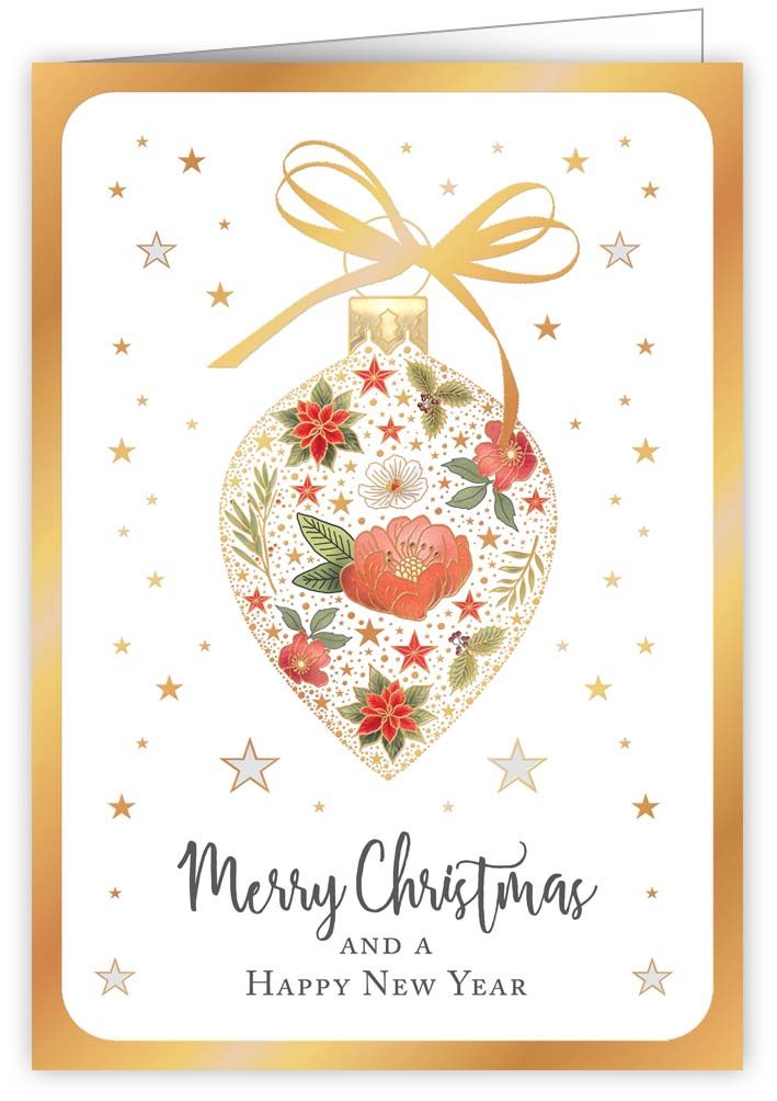 Ornament Filled With Flowers, Greeting Card