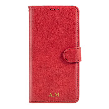 Samsung Galaxy A12 Magnetfodral MONOGRAM - Röd