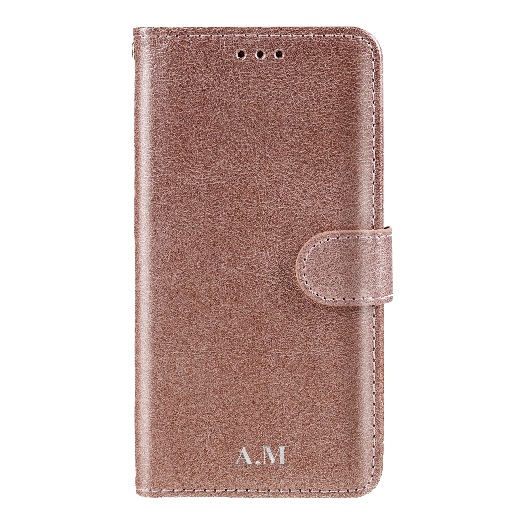 Samsung Galaxy A12 Magnet Wallet Case MONOGRAM - Pink - 2