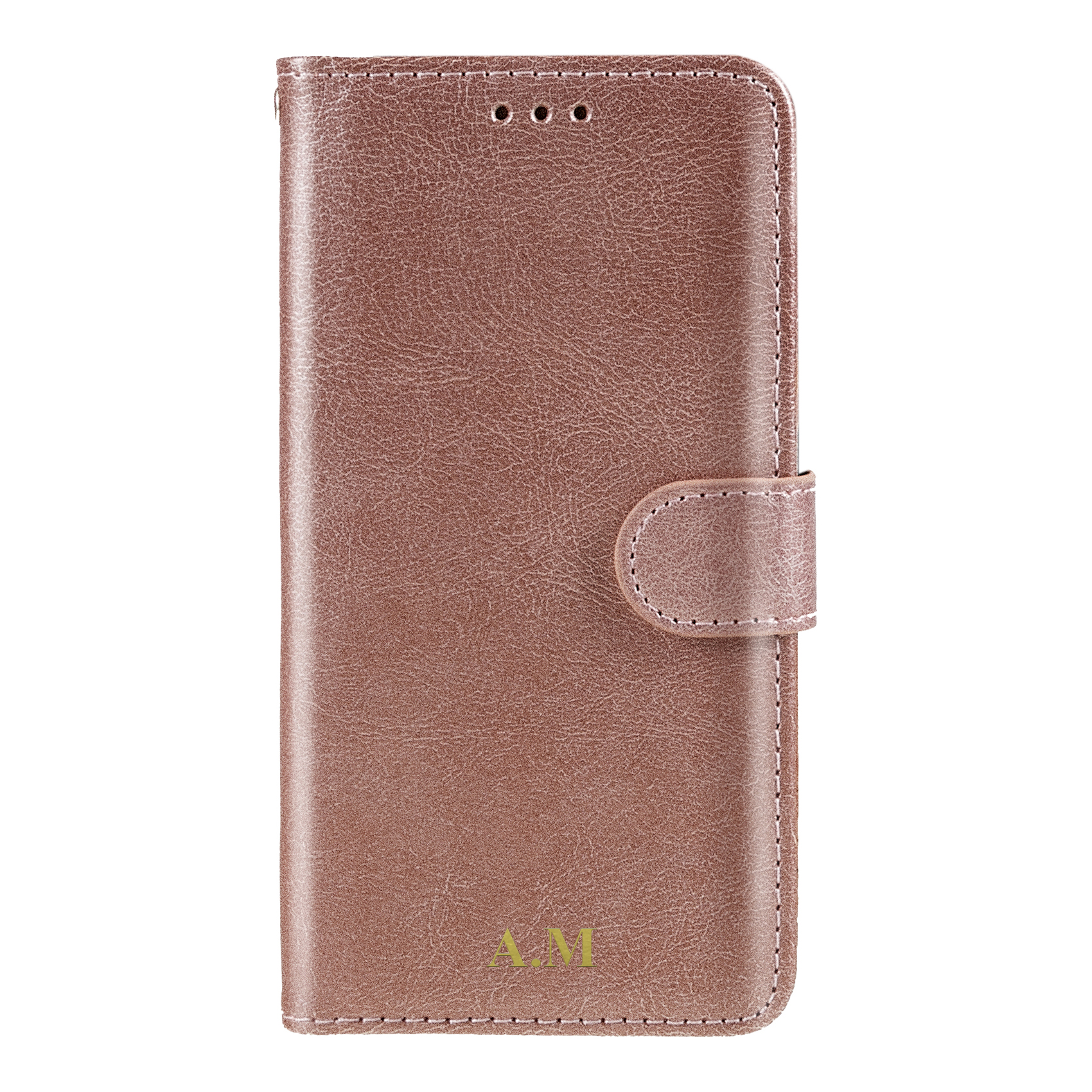 Samsung Galaxy A12 Magnet Wallet Case MONOGRAM - Pink