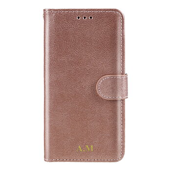 Samsung Galaxy A12 Magnet Wallet Case MONOGRAM - Pink