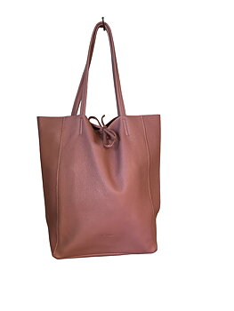 RAINBOW tote in leather, rose
