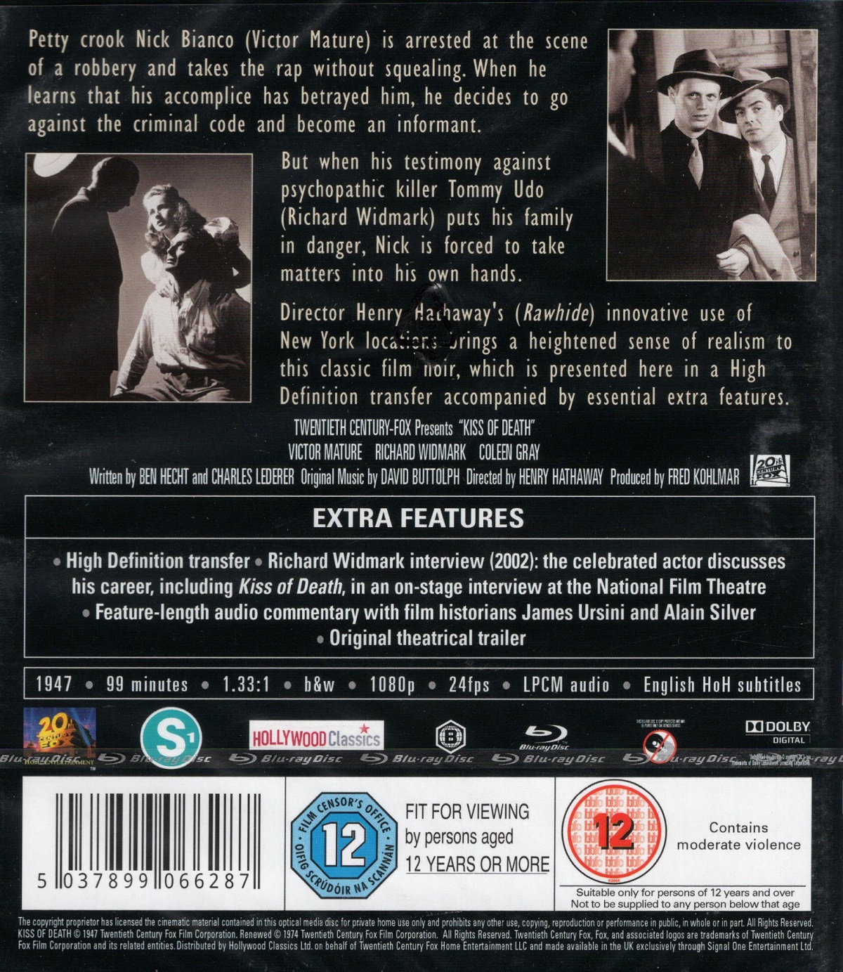 Kiss of Death (ej svensk text) (Blu-ray) - 2