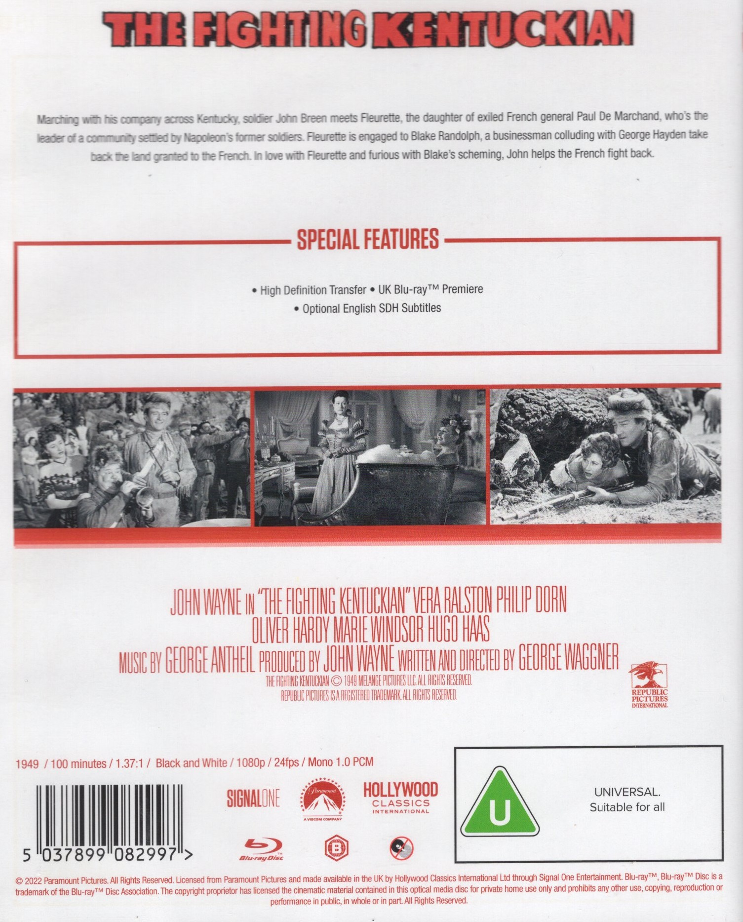 The Fighting Kentuckian (ej svensk text) (Blu-ray) - 2