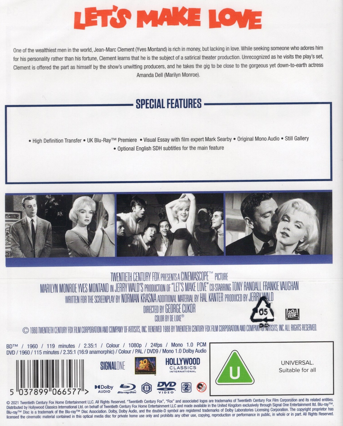Let's Make Love (ej svensk text) (Blu-ray + DVD) - 2