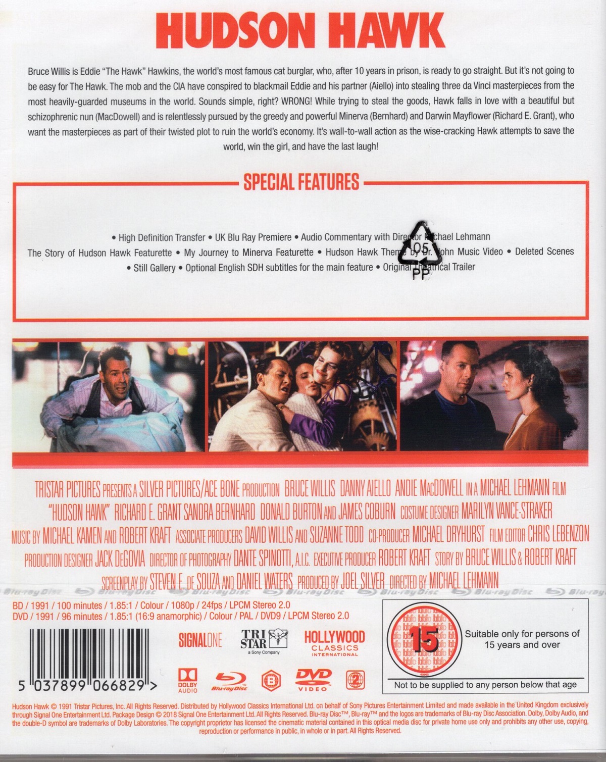 Hudson Hawk (ej svensk text) (Blu-ray + DVD) - 2