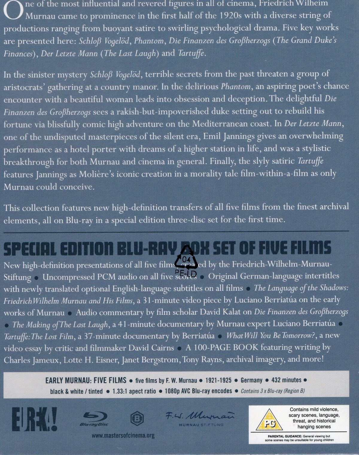 Early Murnay - Five Films, 1921-1925 (ej svensk text) (Blu-ray) - 2