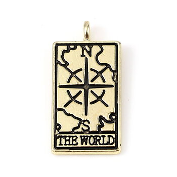 Charm  Tarot The world,  Gold